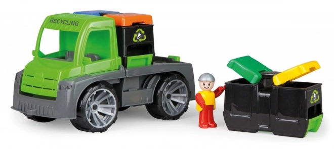 Auto Truxx lastbil med containere med figur plastik 28cm i kasse 39x16x22cm 24m+