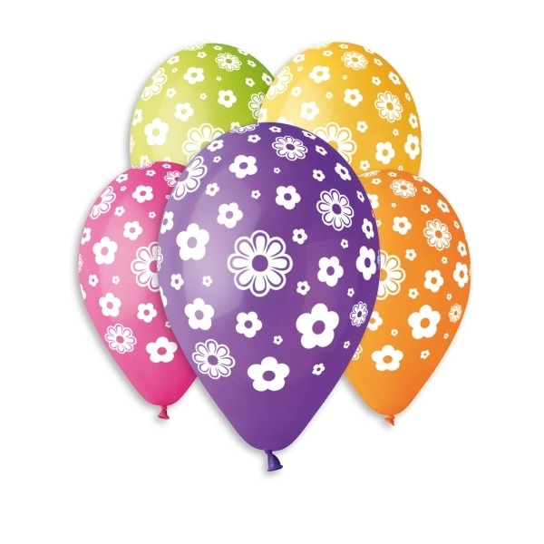 Oppustelige balloner blomster - 5 stk