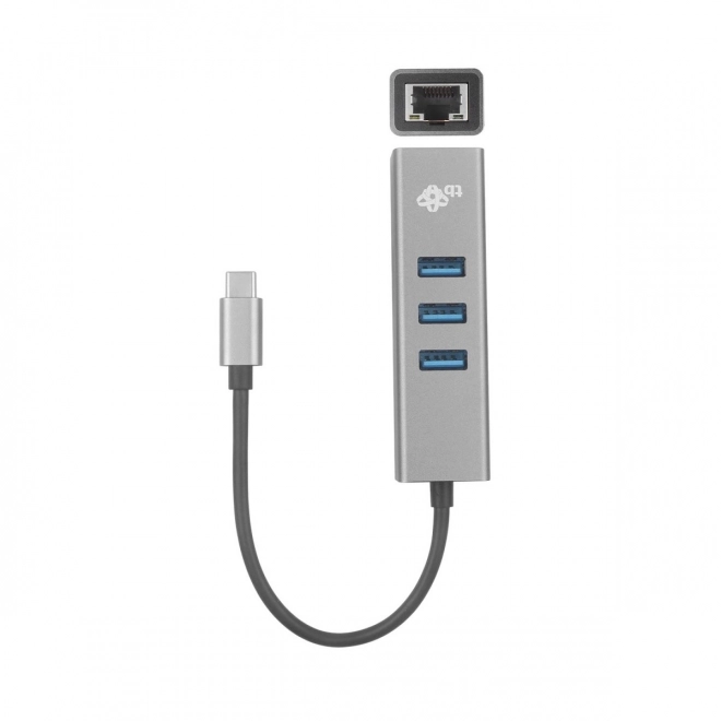 USB-C adapter med RJ45 + 3x USB-A porte - 1000 Mb/s