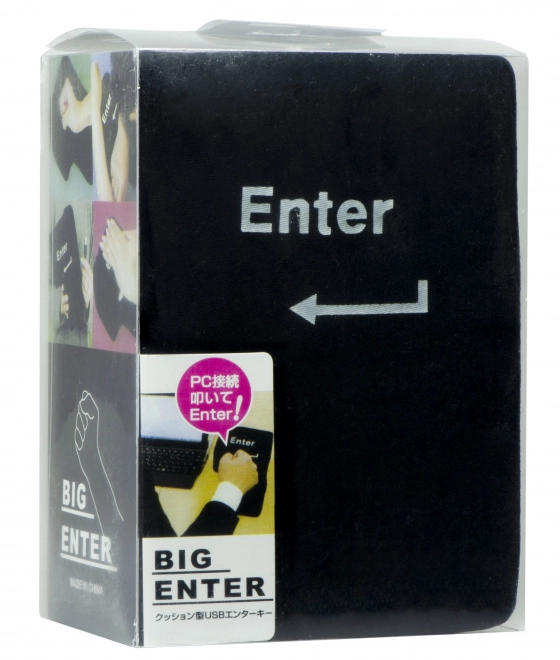 Stor antistress pude USB til ENTER-tasten