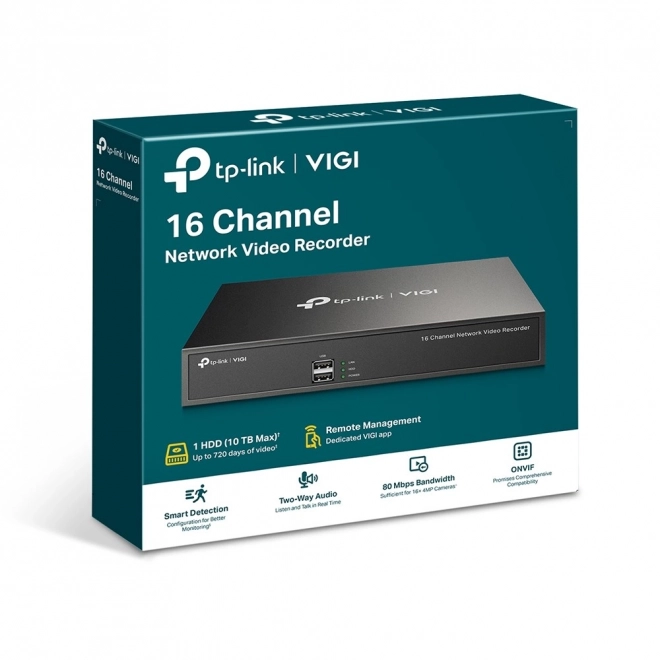 Seksten-kanals netværks videorecorder VIGI