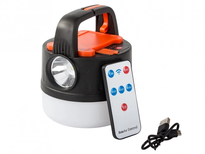 Genopladelig LED-campinglampe med fjernbetjening