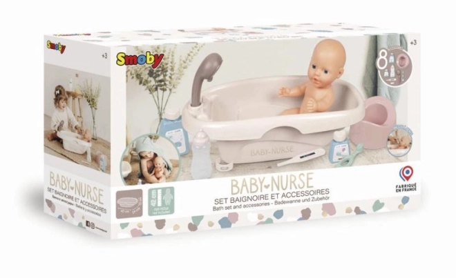 Badekar til babyer med tilbehør Smoby Baby