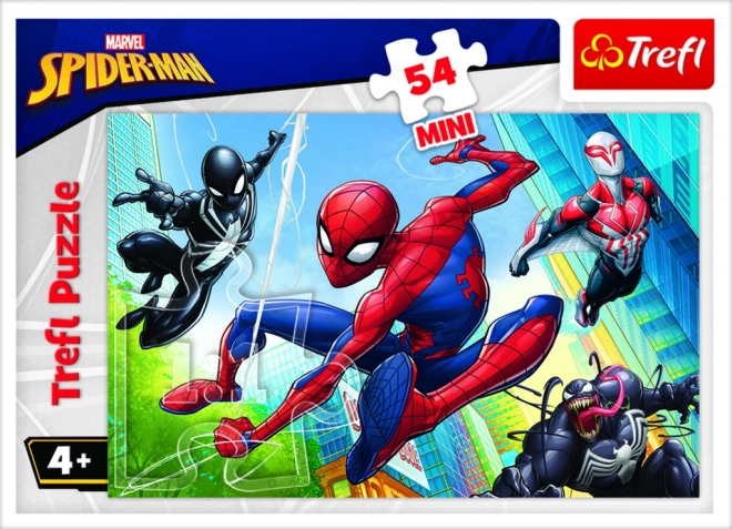 Minipuslespil Spiderman 54 brikker