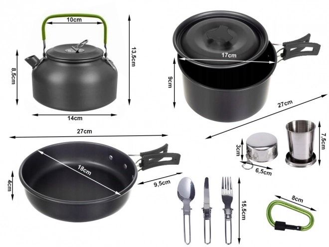 Sæt med campingudstyr 18v1