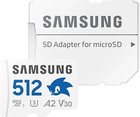 Samsung PRO Plus microSDXC 512 GB med adapter U3 A2 V30
