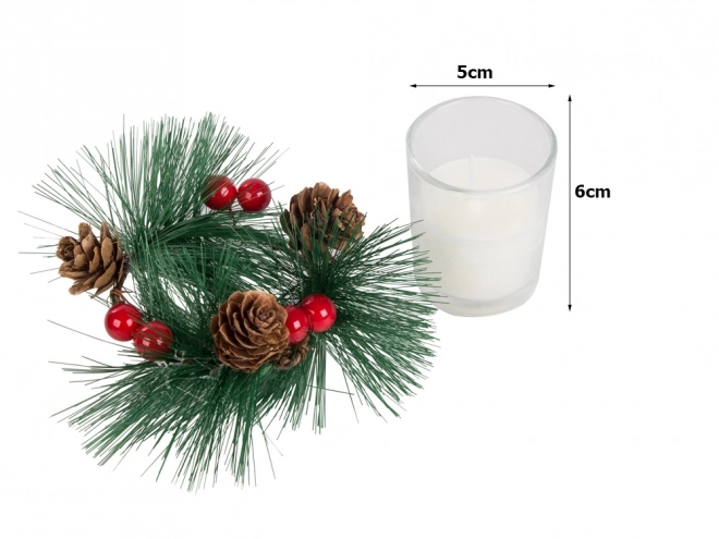 Dekorative julelys i glasudsmykning