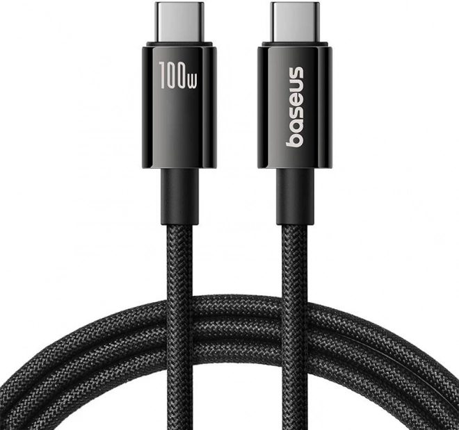 Baseus Tungsten Gold USB-C til USB-C kabel 100W 1,5 m sort