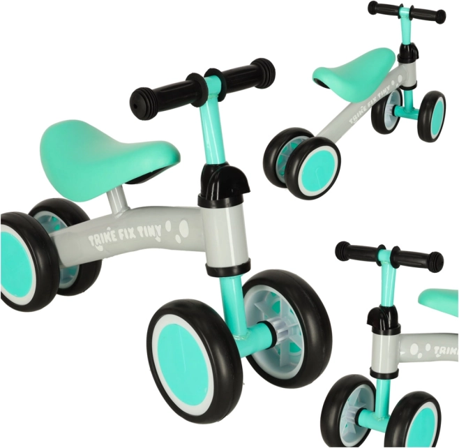 Løbecykel TRIKE FIX TINY til børn, 4-hjulet – Mint