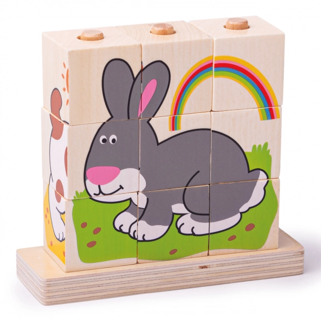 Bigjigs Baby Stableklodser Dyr