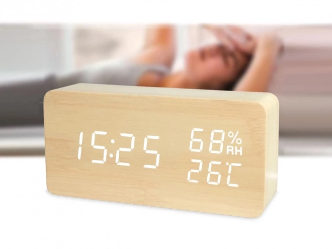 Moderne elektroniske vækkeur med USB