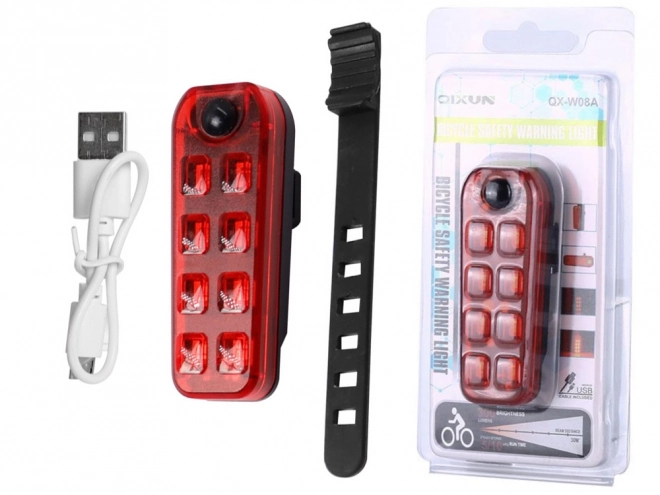 Bageste LED-lys til cykel med USB-opladning