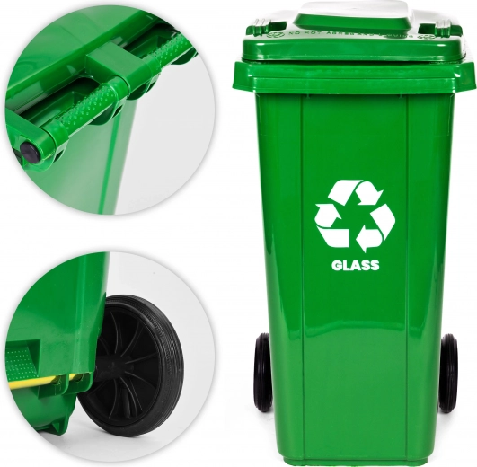 Gummihjul og ergonomiske håndtag