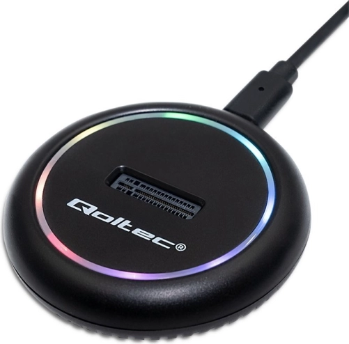 Dokkerstation til M.2 NVMe/SATA SSD med USB‑C og RGB-belysning 2TB