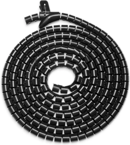 Elastisk kabelorganisator 5 m sort