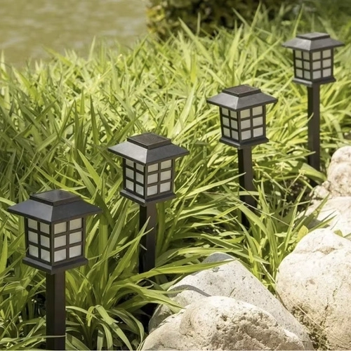 Solcellehave lamper LED – sæt 6x hus