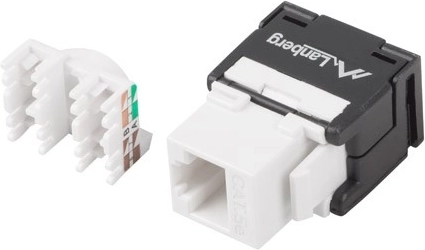 Keystone modul RJ45 UTP kat. 5e værktøjsfri, 180° til installationsdåse