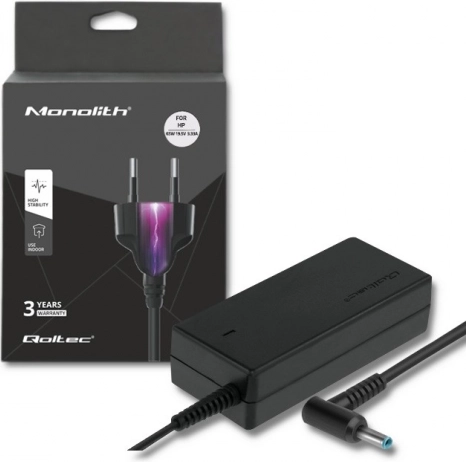 Netadapter til HP 65 W, 19,5 V, 3,33 A, stik 4,5 × 3,0 mm med pin