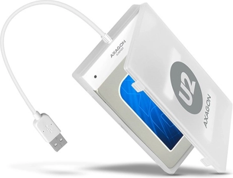 USB 2.0 til SATA-adapter til hurtig tilslutning af 2,5" SSD/HDD med etui
