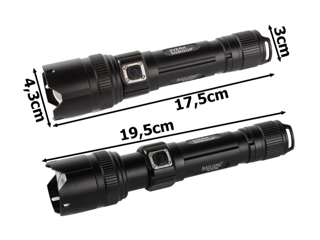 Militær taktisk lommelygte med LED Cree XHP99