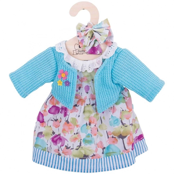 Bigjigs Toys Turkise kjoler med sweater til dukke 38 cm