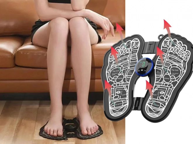EMS Massage Måtte til Fødder for Stimulering af Blodcirkulation