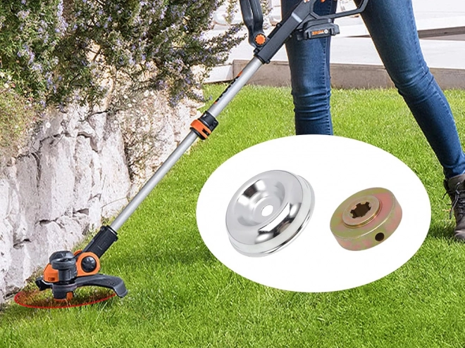 Skiver med ring til benzintrimmer