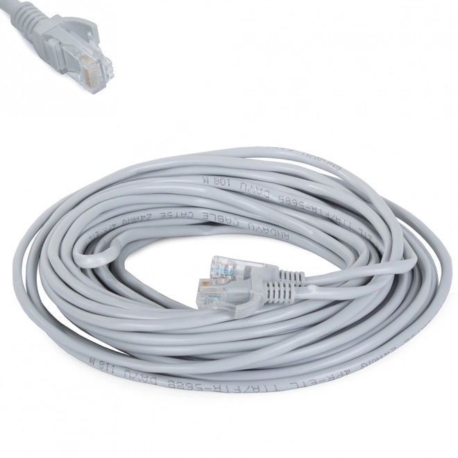 Netværkskabel lan cat5e rj45 snoet par ethernet 15m