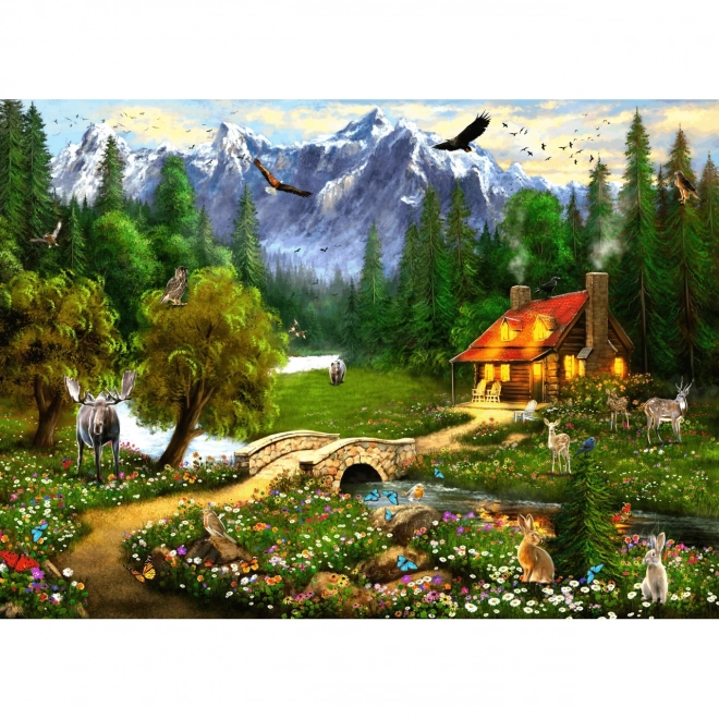 Puzzle Brain Tree - Bjergskov 1000 brikker