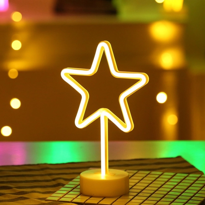 Dekorativt neonstjerne LED