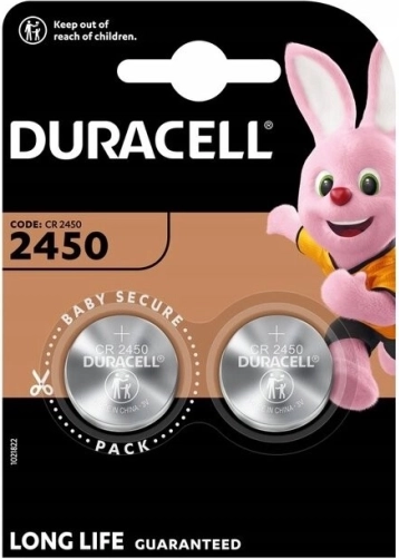 Knapcellebatteri 3V CR2450, 2 stk.