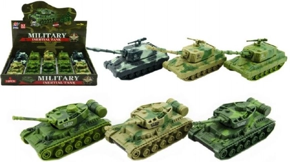 Tank plast 11 cm med friktionsmotor