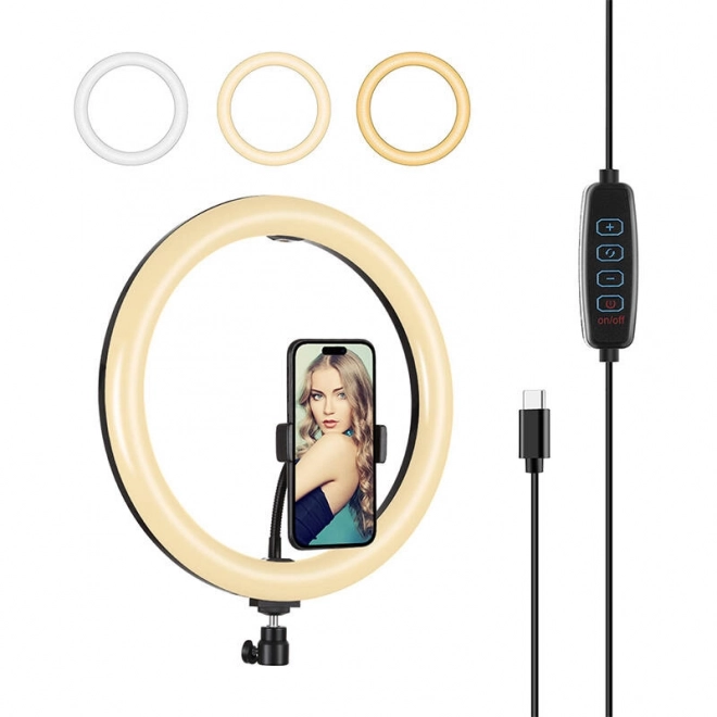 Rundt lys med telefonholder PULUZ