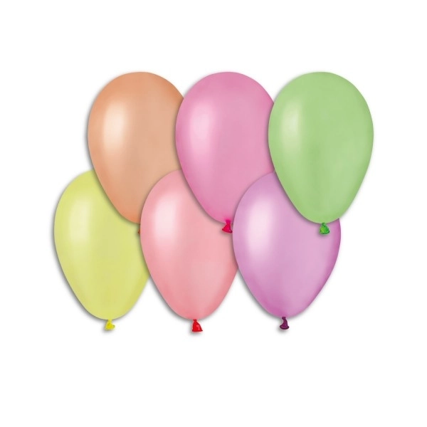 Oppustelige balloner - Neon 100 stk