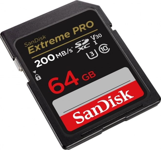 SANDISK EXTREME PRO SDXC 64GB 200/90 MB/s UHS-I U3 (SDSDXXU-064G-GN4IN) hukommelseskort