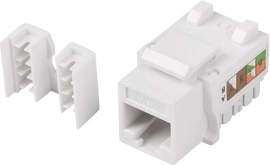 modulær keystone-stikdåse RJ45 UTP Cat.6 90° til montering i dåse