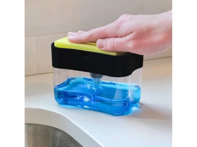 Dispenser til sæbe og svampe