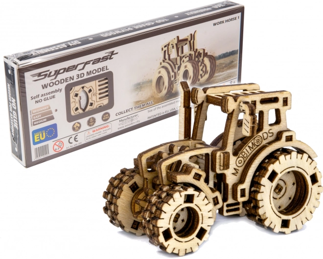 Wooden City 3D puslespil Superhurtig Traktor