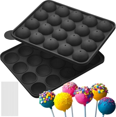 Silikoneform til bagning/frysning af cookies, kager og slikkepinde