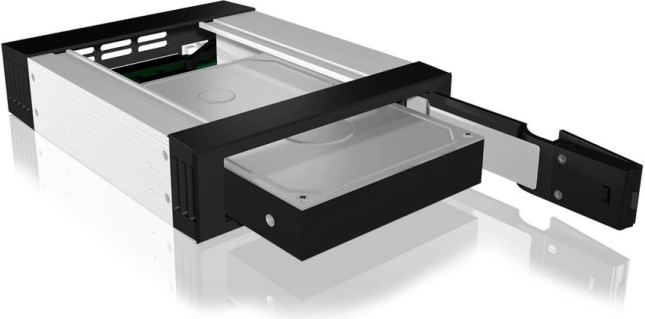 Udskiftelig skuffe til 3,5" HDD SATA i 5,25" bay