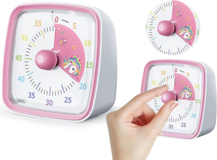 Minutur med alarm og lys Enhjørning