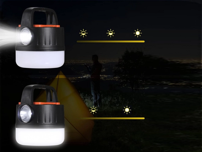 Genopladelig LED-campinglampe med fjernbetjening