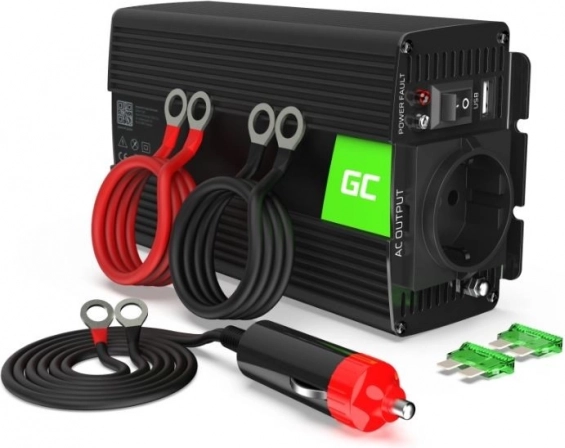 Green Cell spændingsomformer 12 V til 230 V 300 W (modificeret sinusbølge)
