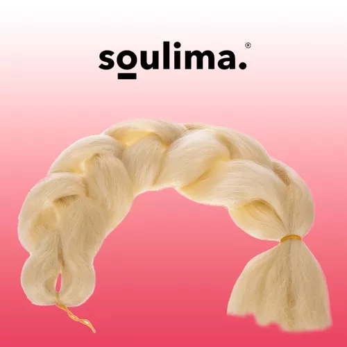 Syntetiske hår fletninger blond Soulima 23556