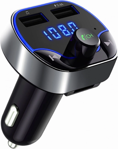 FM-transmitter Bluetooth til bil med USB og støtte for MP3, WMA, FLAC og WAV