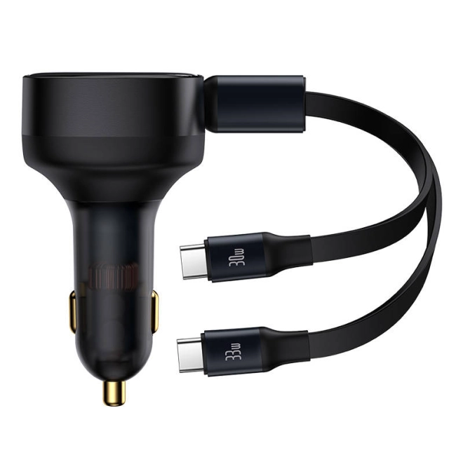 To USB-C udgange til samtidig opladning