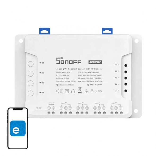 Intelligent kontakt SONOFF 4CHPROR3