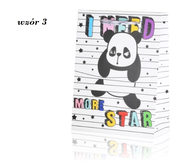 Gavepose panda 24 cm x 18 cm