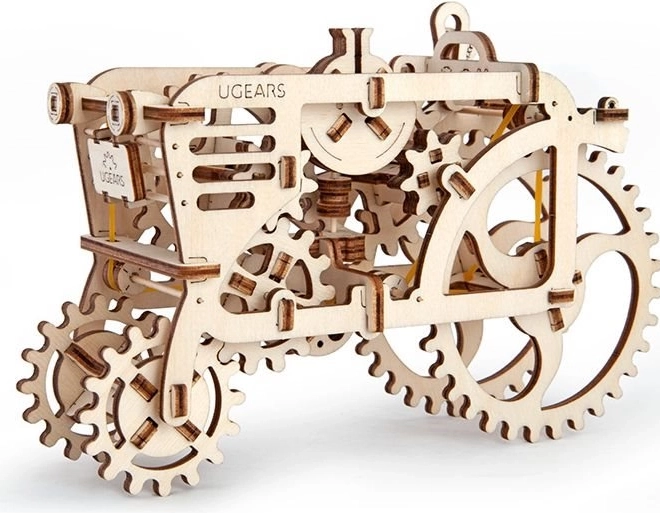 UGEARS mekaniske 3D træpuslespil traktor (97 dele)
