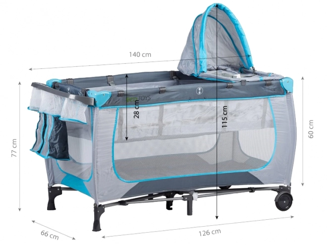 Puslebord til rejseseng Ecotoys